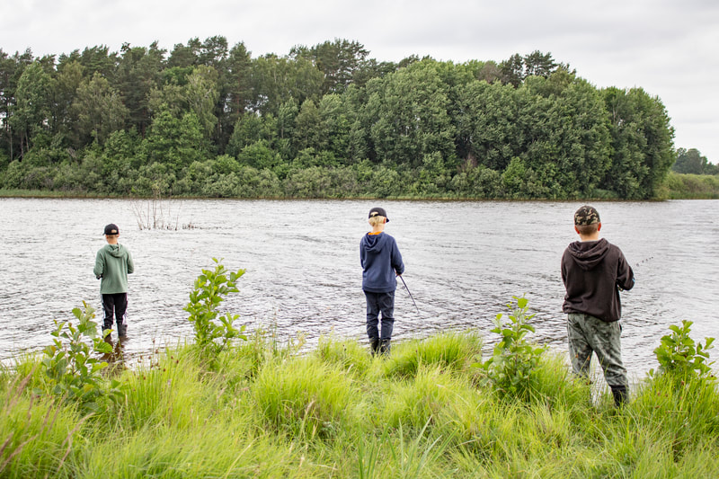 Summer vacation activity for children.